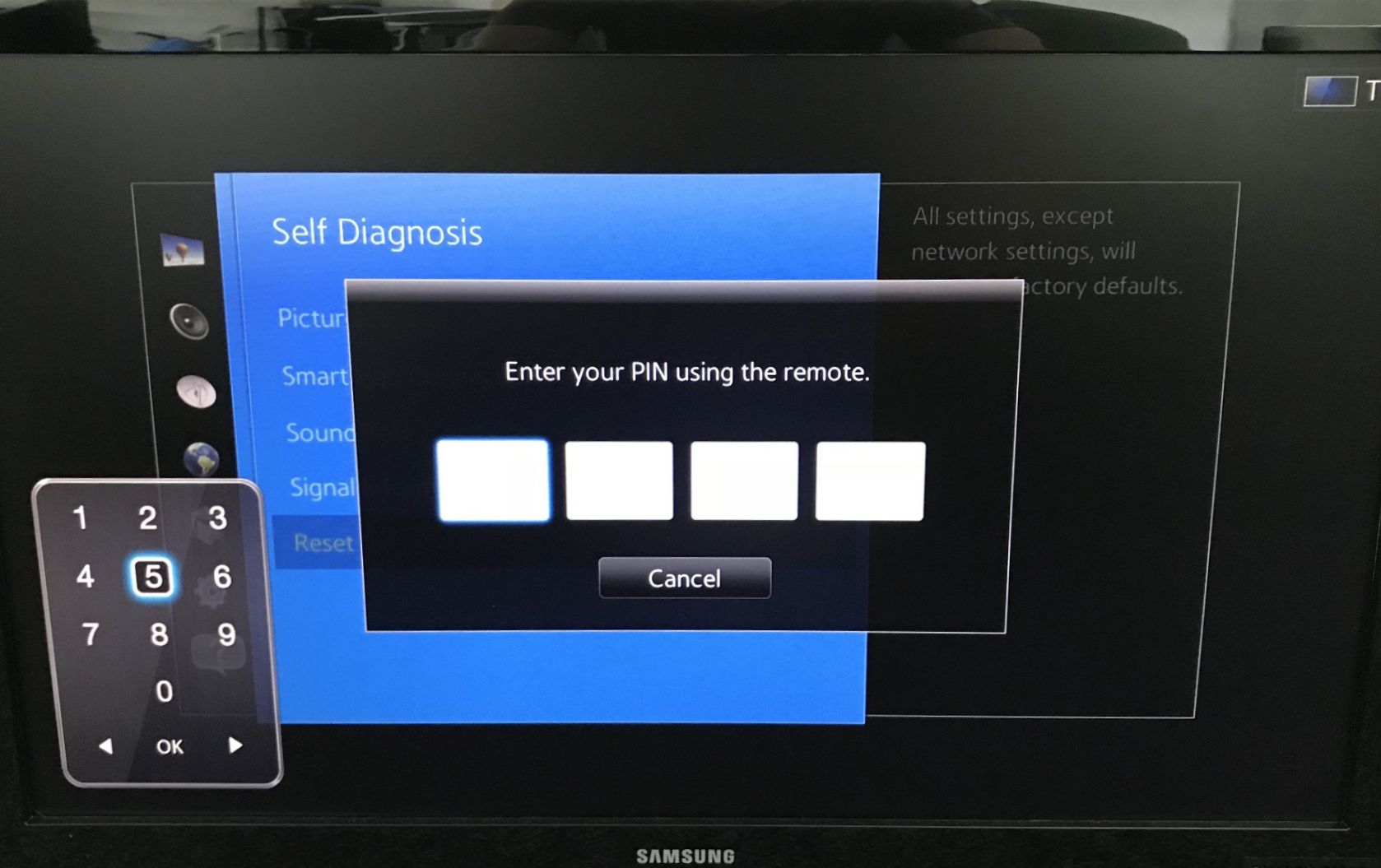 How to reset PIN in Samsung Smart TV – onezeronull.com