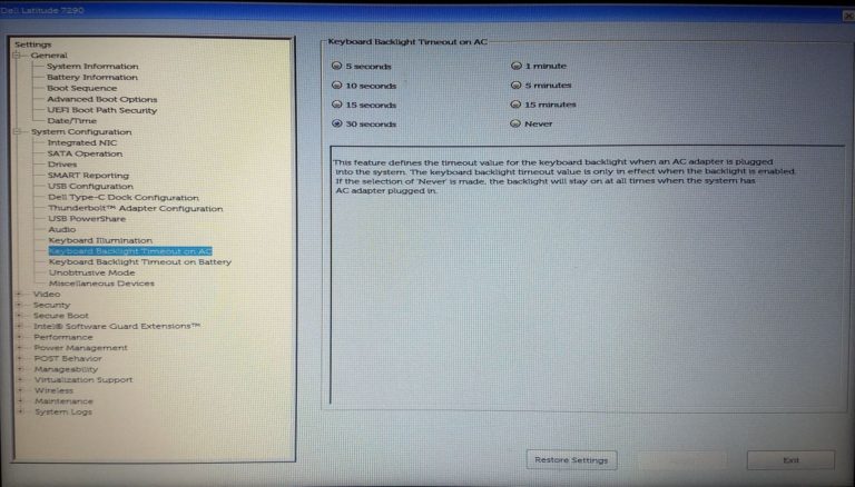 Dell latitude 7290 keyboard backlight onezeronull